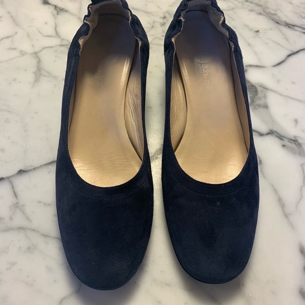 Everlane Day Heel Navy Suede